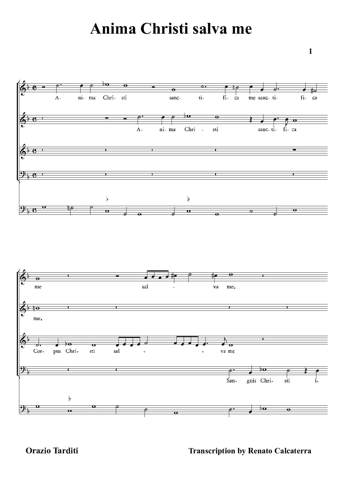 Anima Christi sanctifica me - Page 1