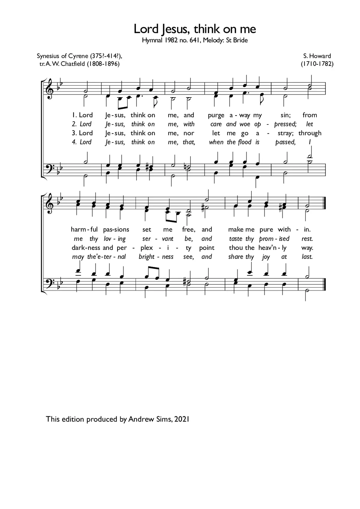 Lord Jesus, think on me - Page 1