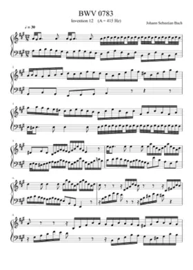 Invention in A major BWV 783