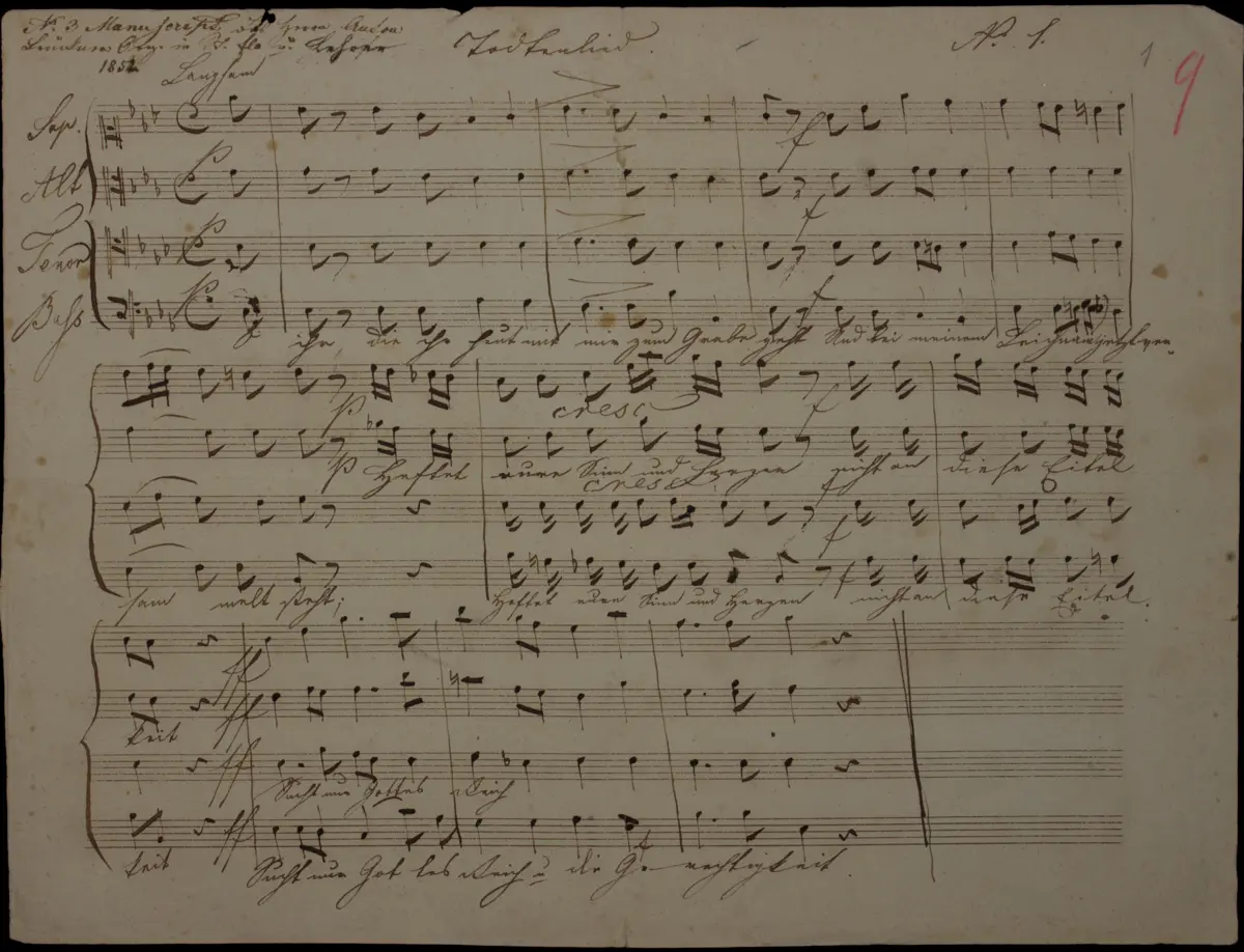 Totenlied No.1 - Page 1