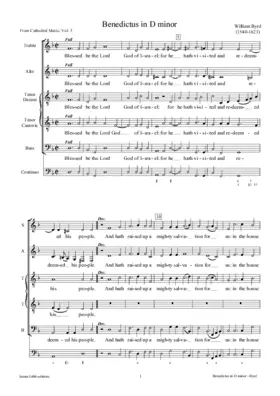 Benedictus in D minor