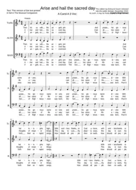 Arise and hail the sacred day