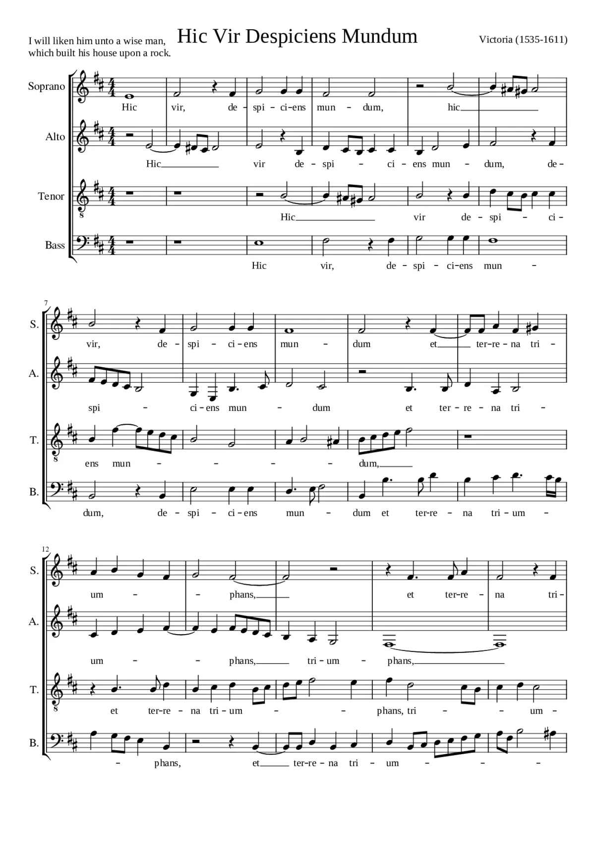 Hic vir despiciens mundum - Page 1