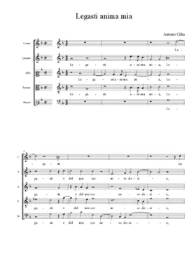 Legasti anima mia