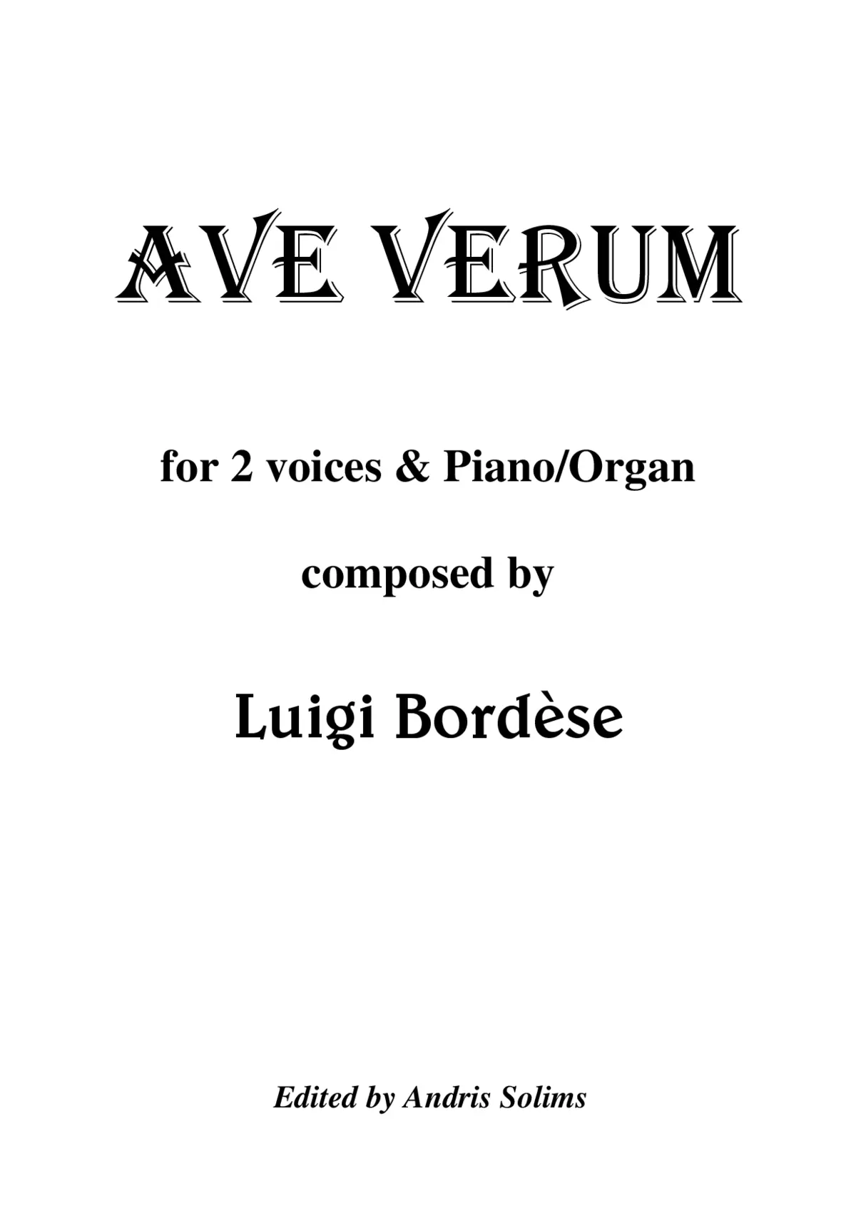 Ave verum - Page 1