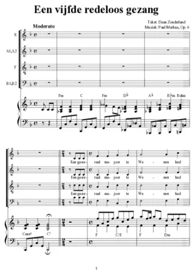 Een vijfde redeloos gezang