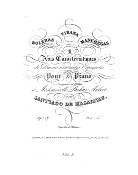 Trois airs caractéristiques de danses nationales espagnoles