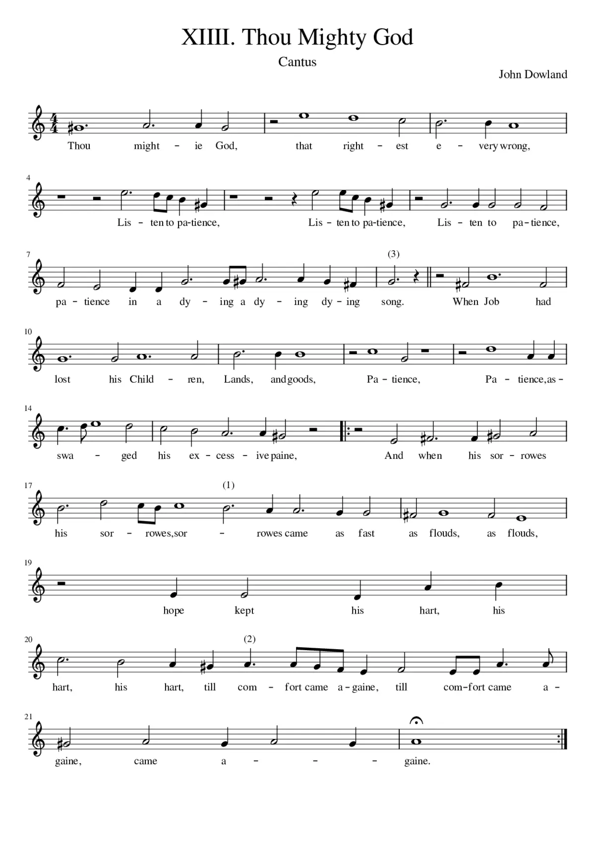 XIIII. Thou Mighty God - Page 1