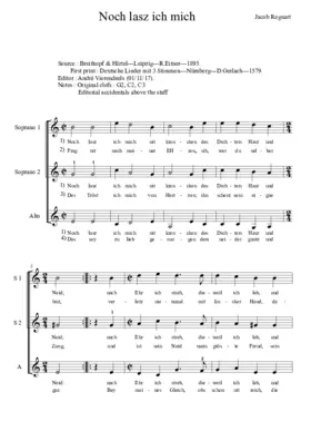 Noch lasz ich mich