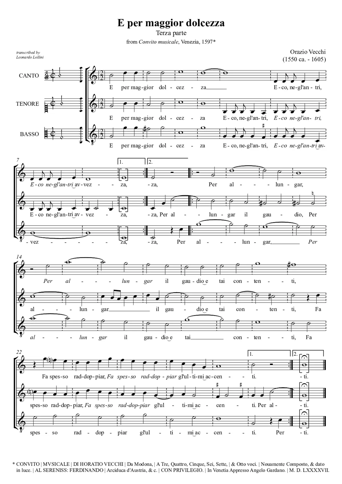 E per maggior dolcezza - Page 1