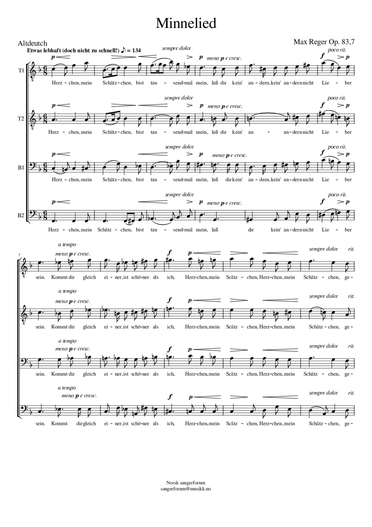 Minnelied - Page 1