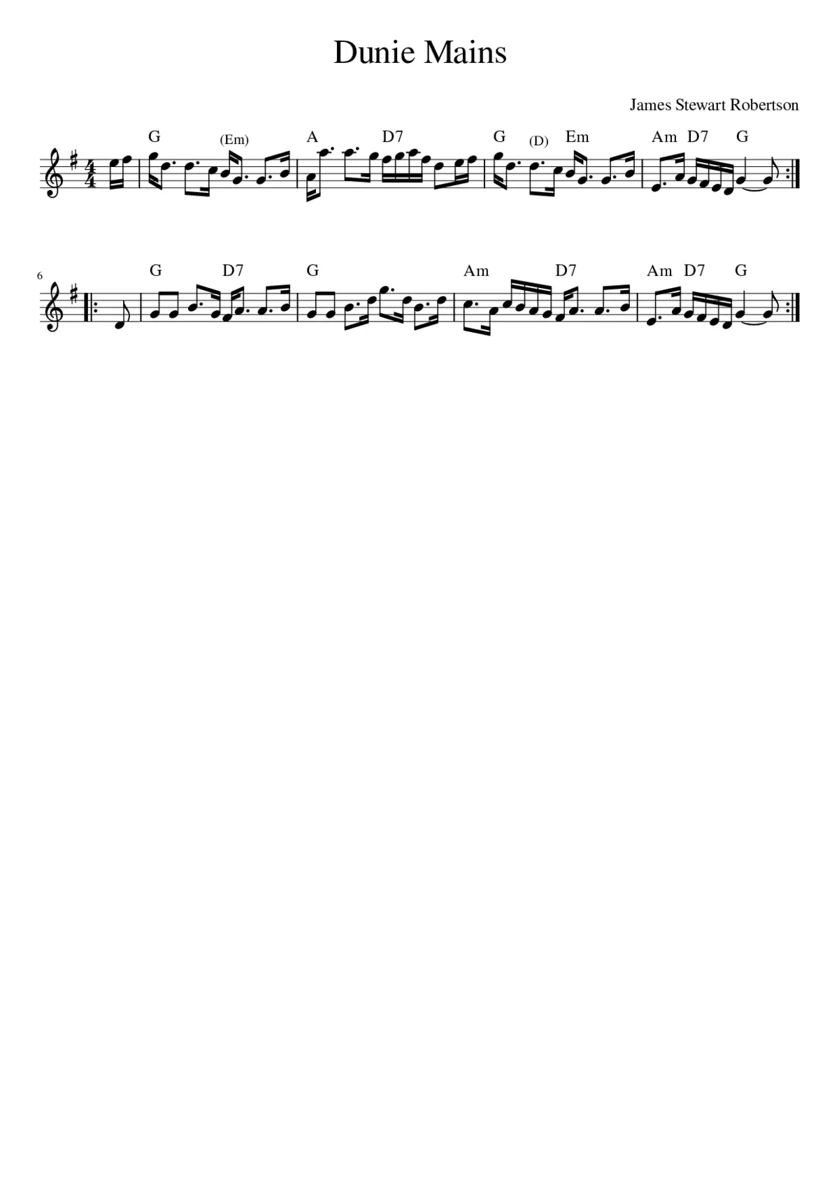 Dunie Mains - Page 1