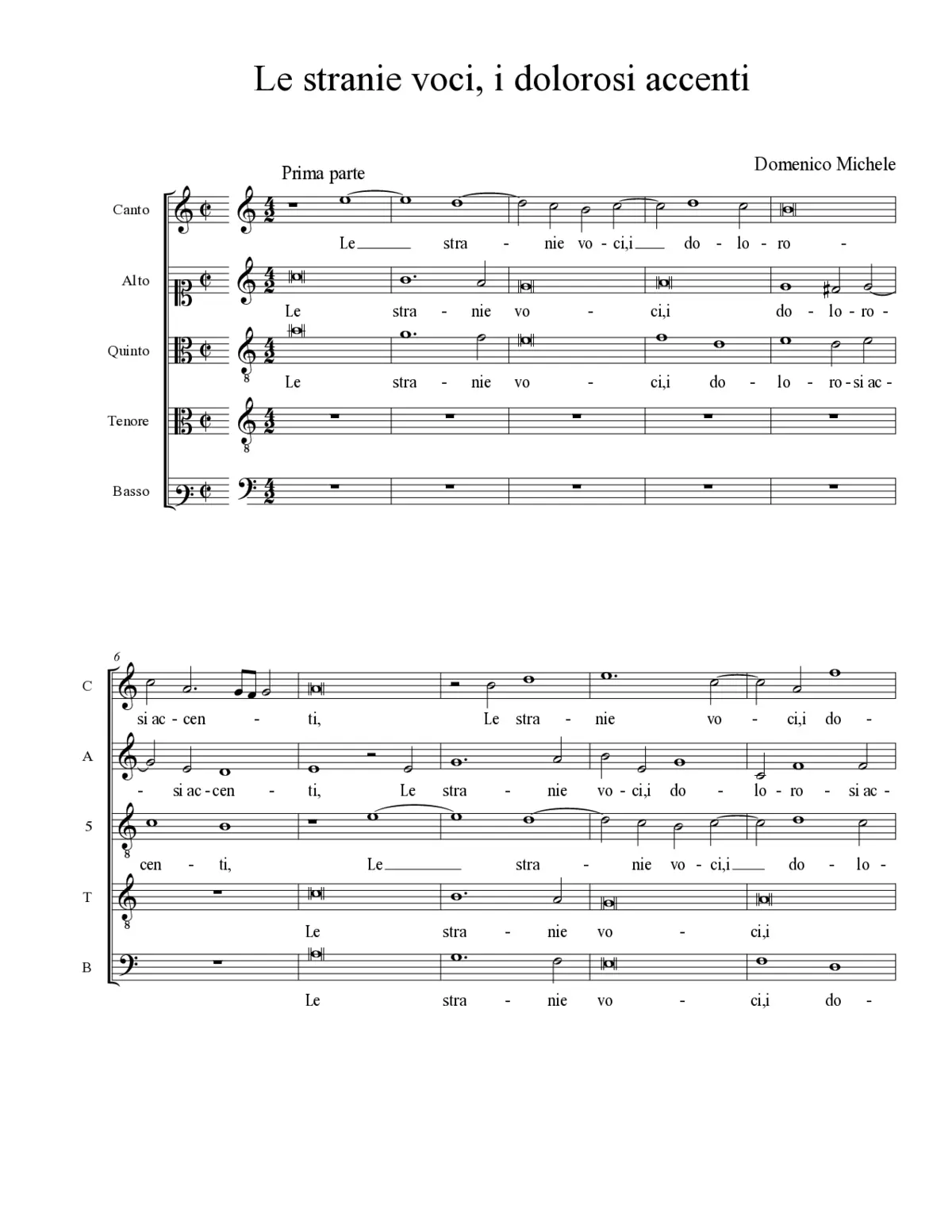 Le stranie voci, i dolorosi accenti - Page 1