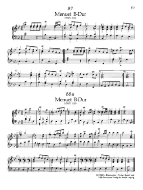 Minuet in B flat major