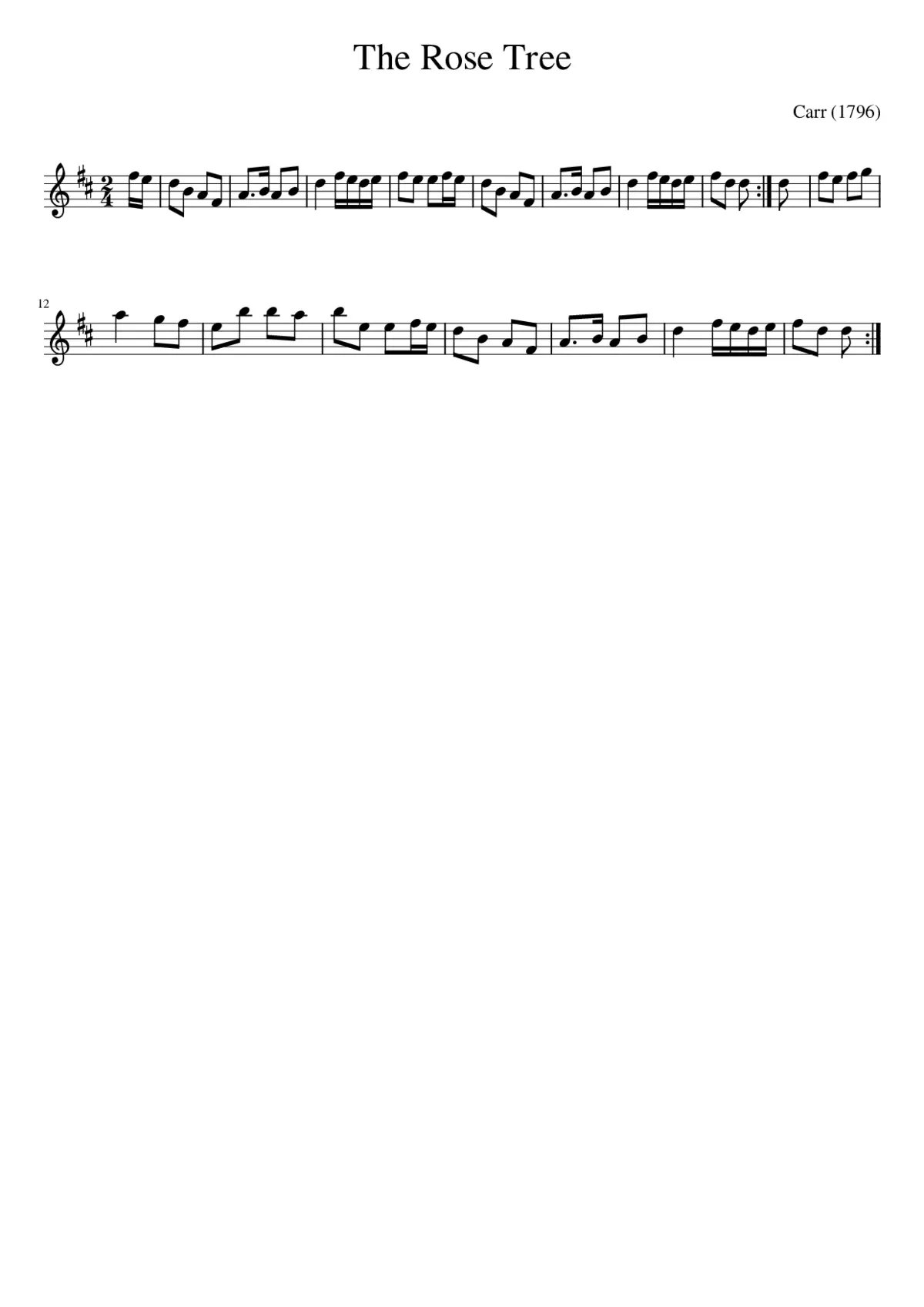 The Rose Tree - Page 1