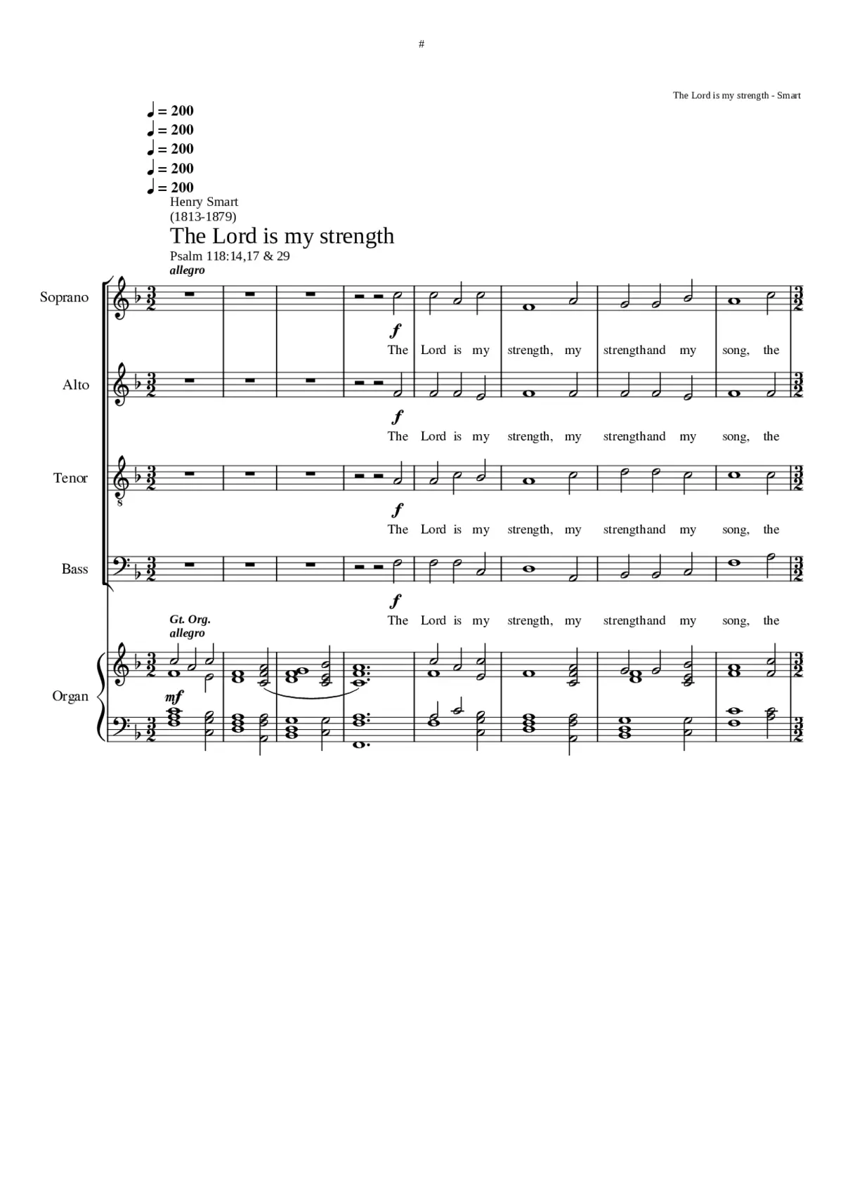 The Lord is my strength - Page 1