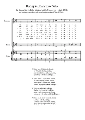 Raduj se, Panenko čistá