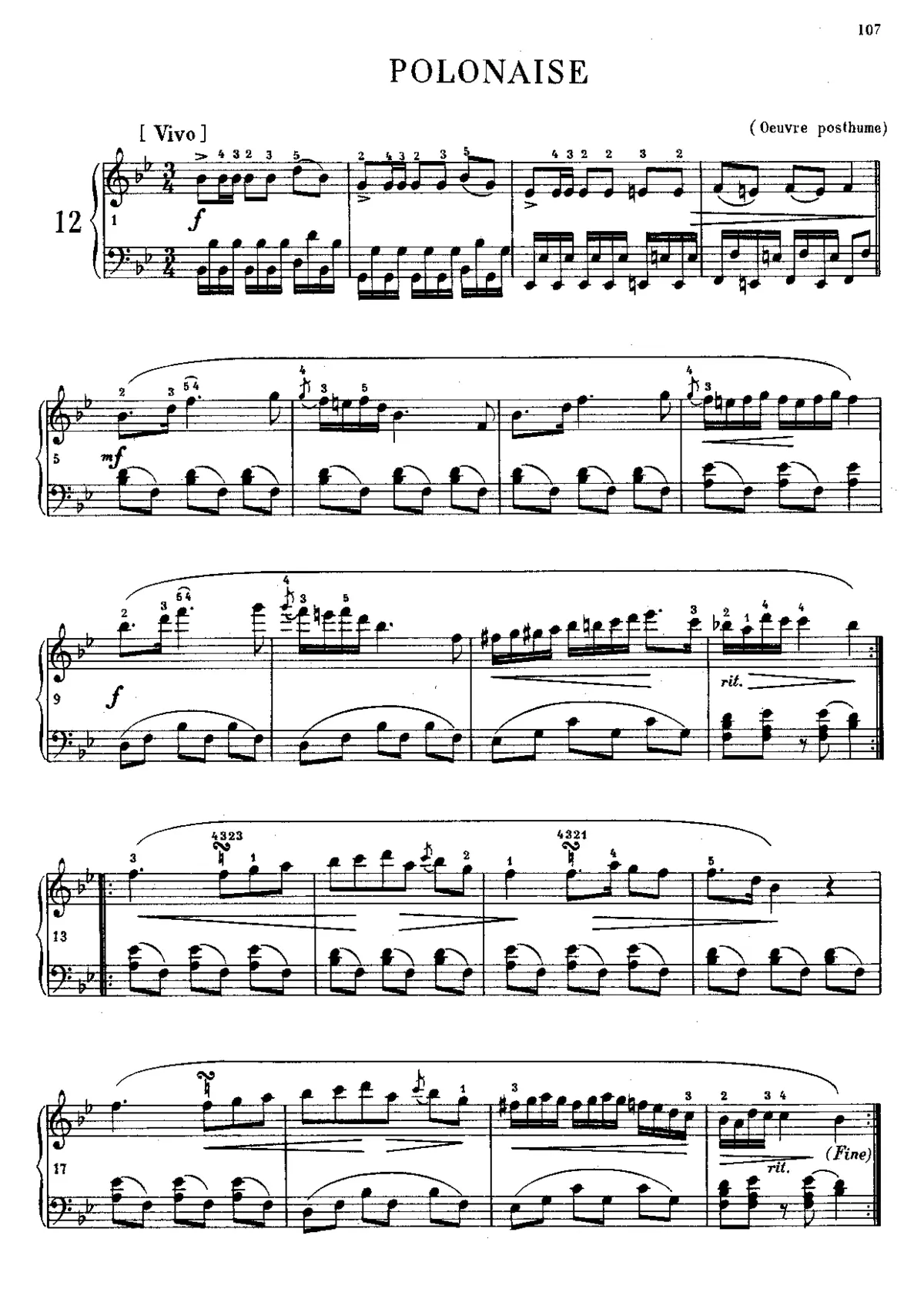Polonaise in B-flat major - Page 1