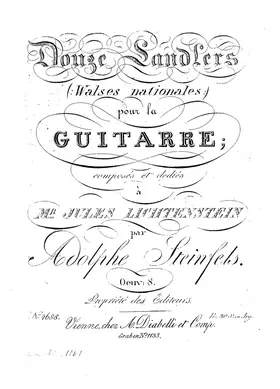 12 Landlers (Walses nationales) pour la guitarre