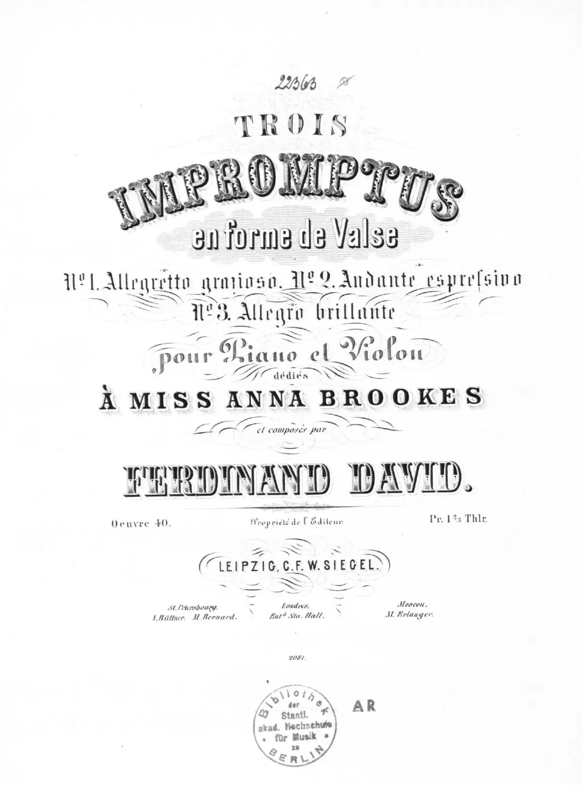 3 Impromptus en forme de valse - Page 1