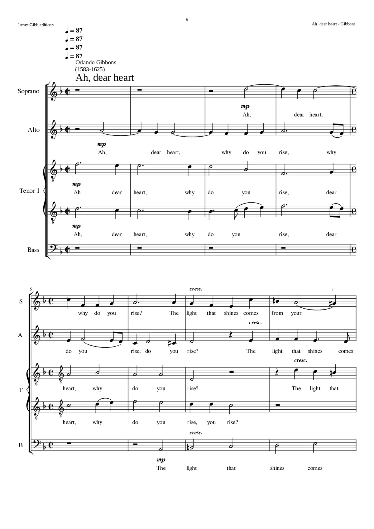 Ah dear heart why do you rise? - Page 1