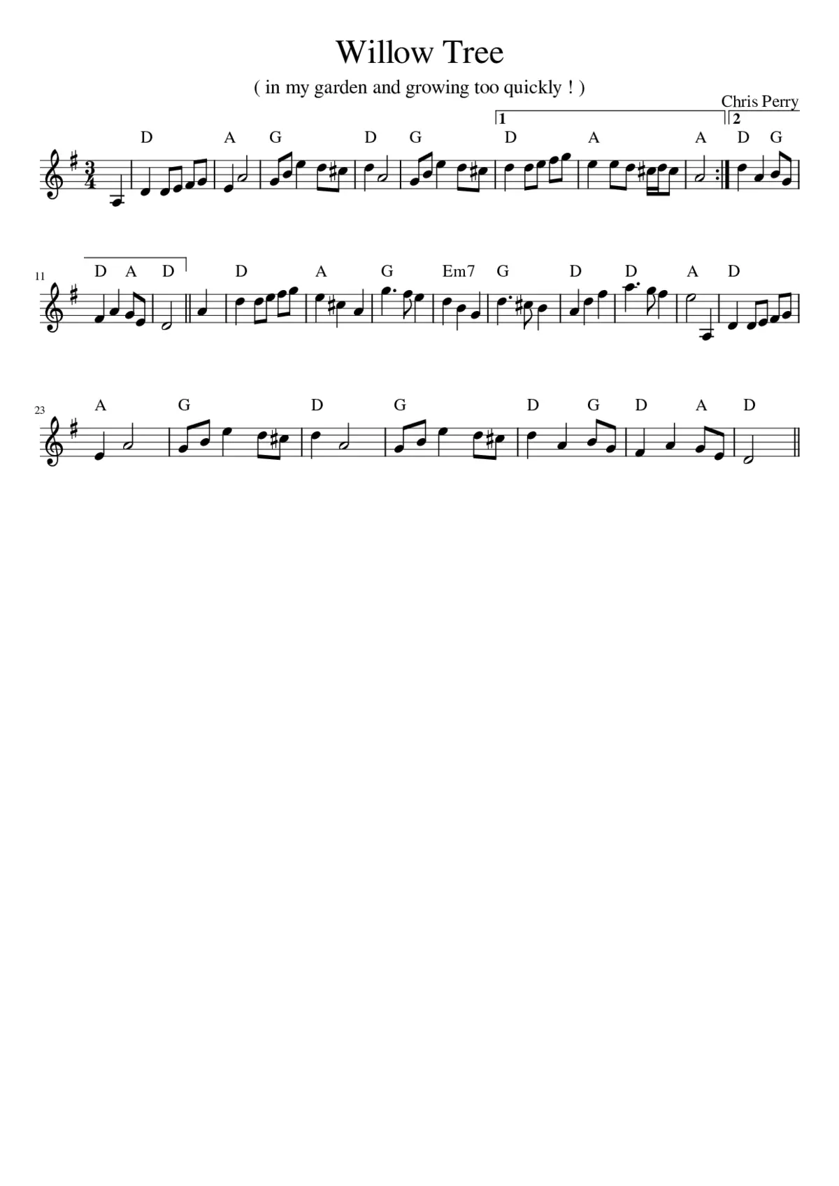 Willow Tree - Page 1