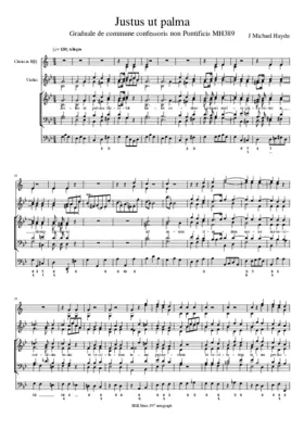 Justus ut palma, MH 389