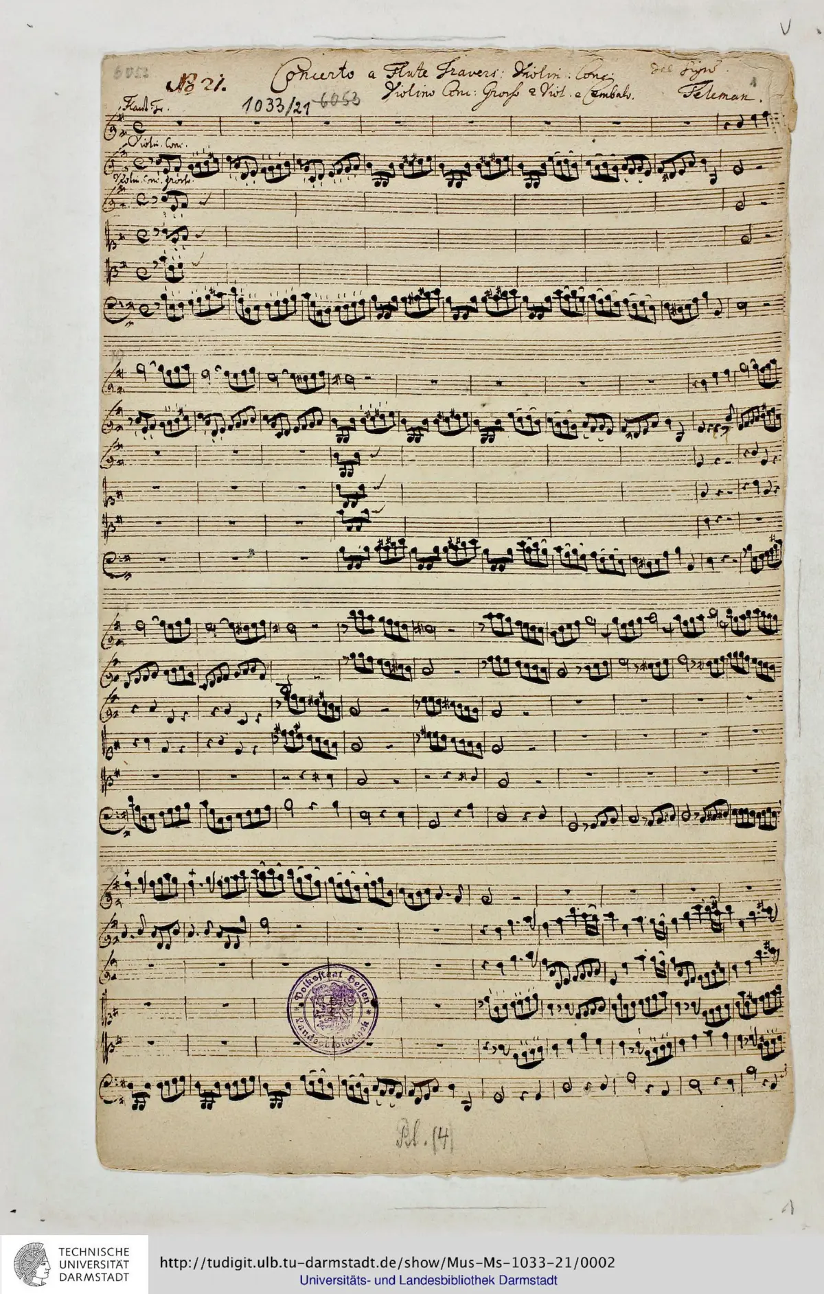 Concerto for Flute and Violin - Page 1