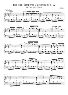 Prelude and Fugue in E minor BWV 855