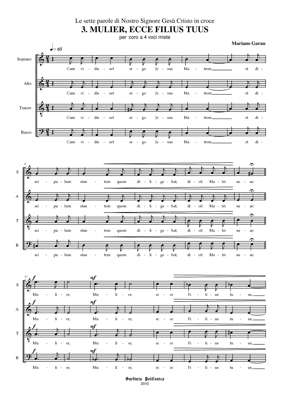 Mulier, ecce filius tuus - Page 1
