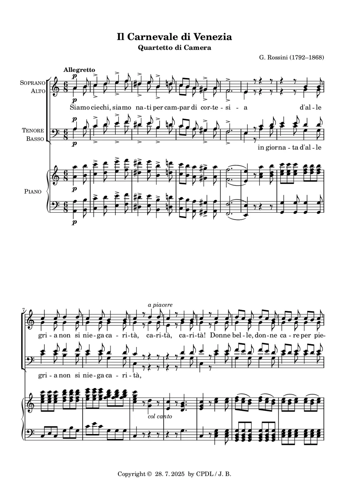 Il Carnevale di Venezia - Page 1