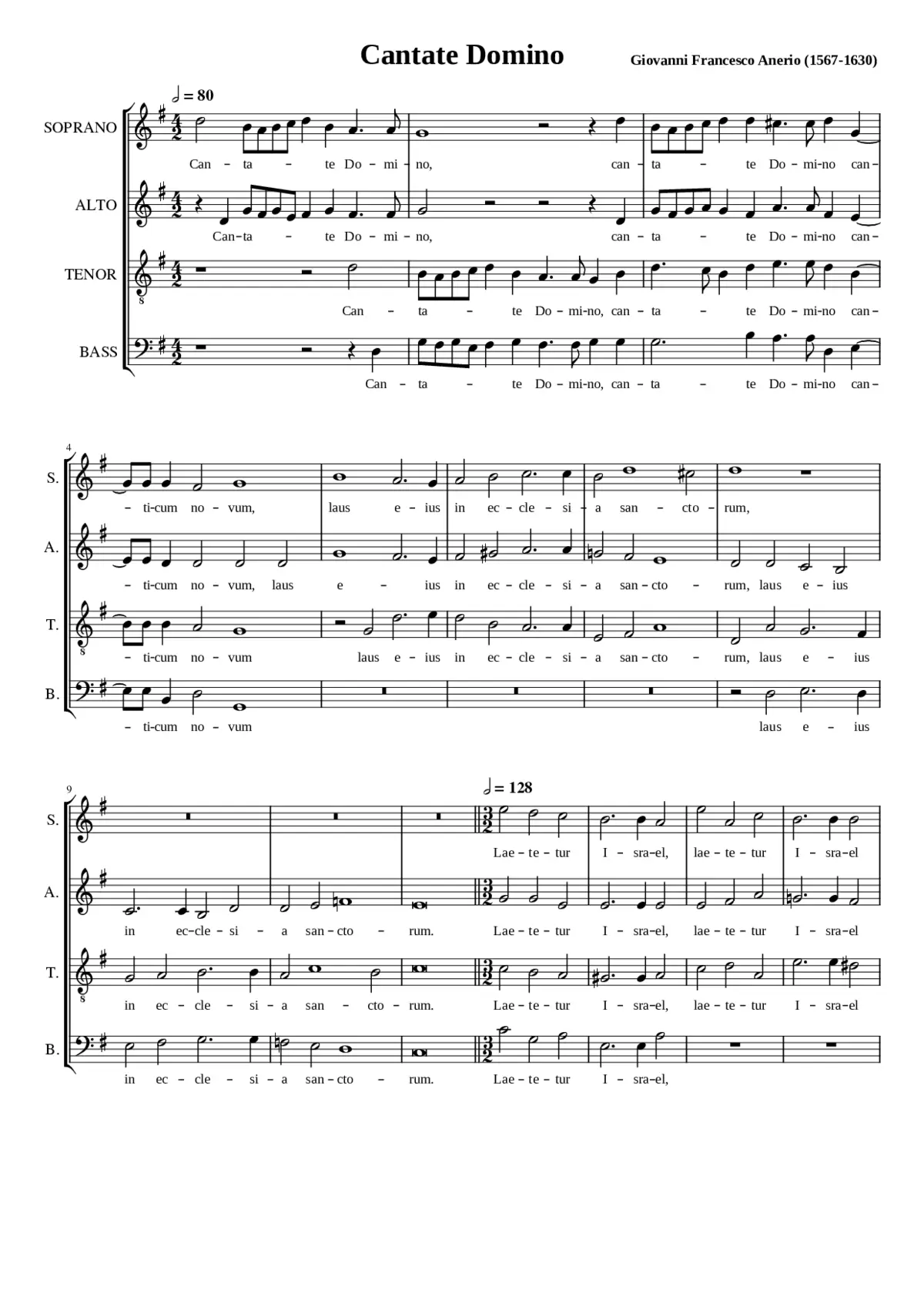 Cantate Domino - Page 1