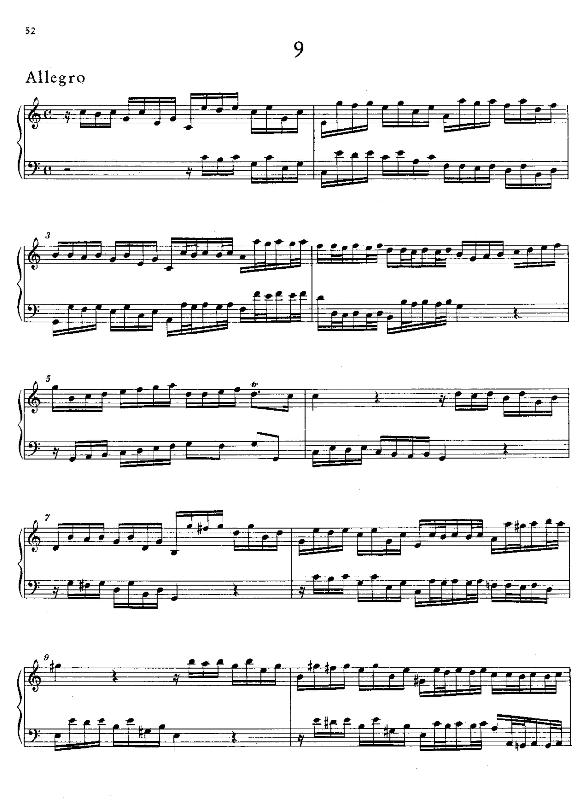 Allegro in C major - Page 1