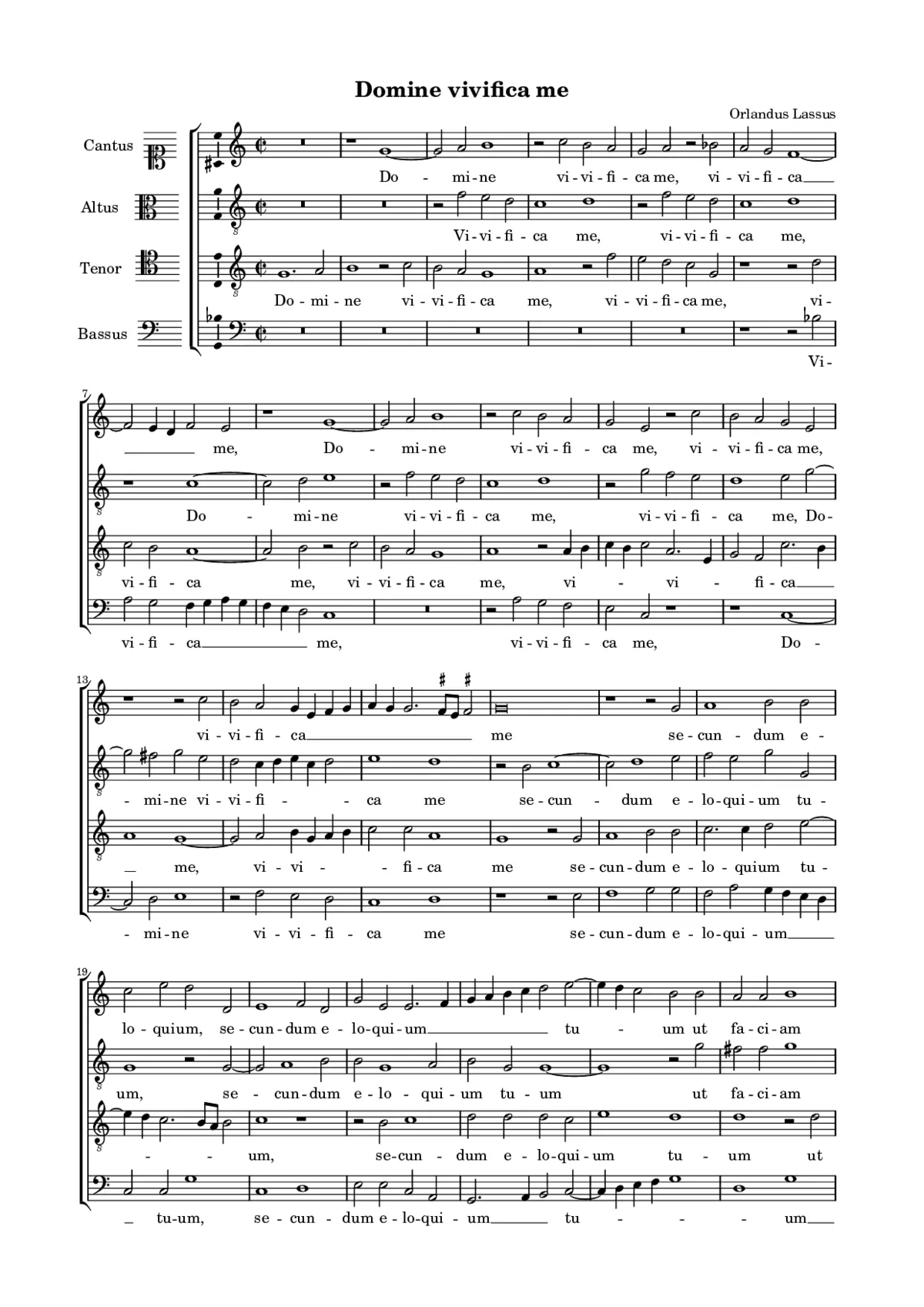 Domine vivifica me - Page 1