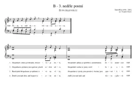 B - 3. neděle postní
