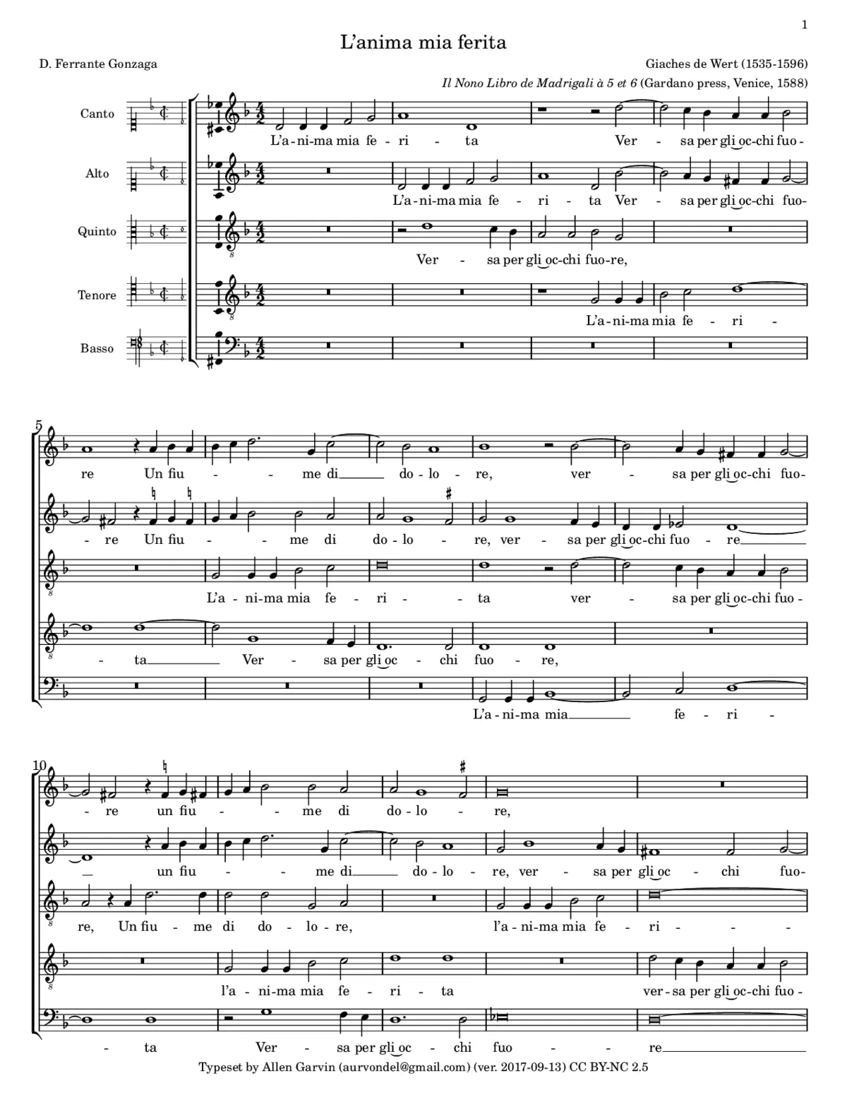 L'anima mia ferita - Page 1