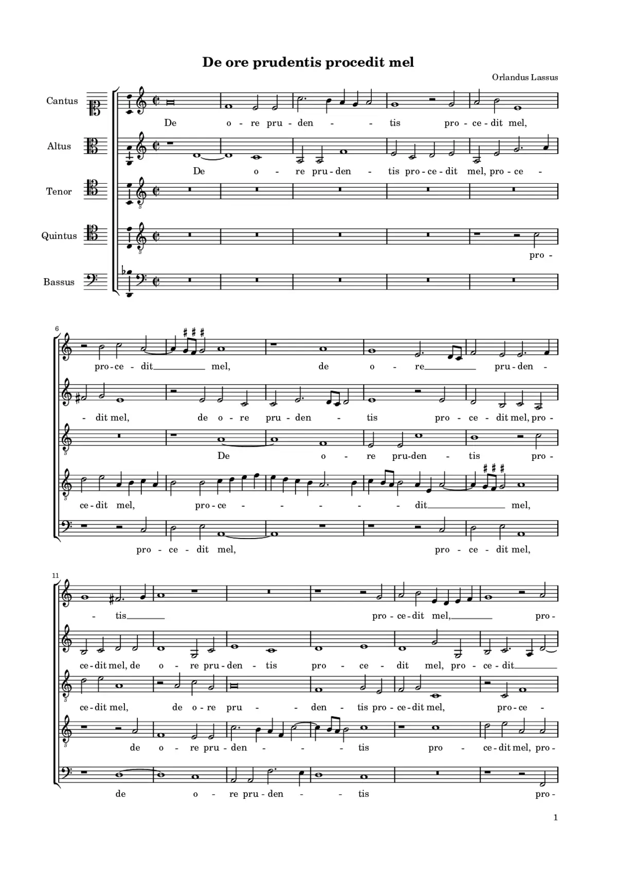 De ore prudentis - Page 1