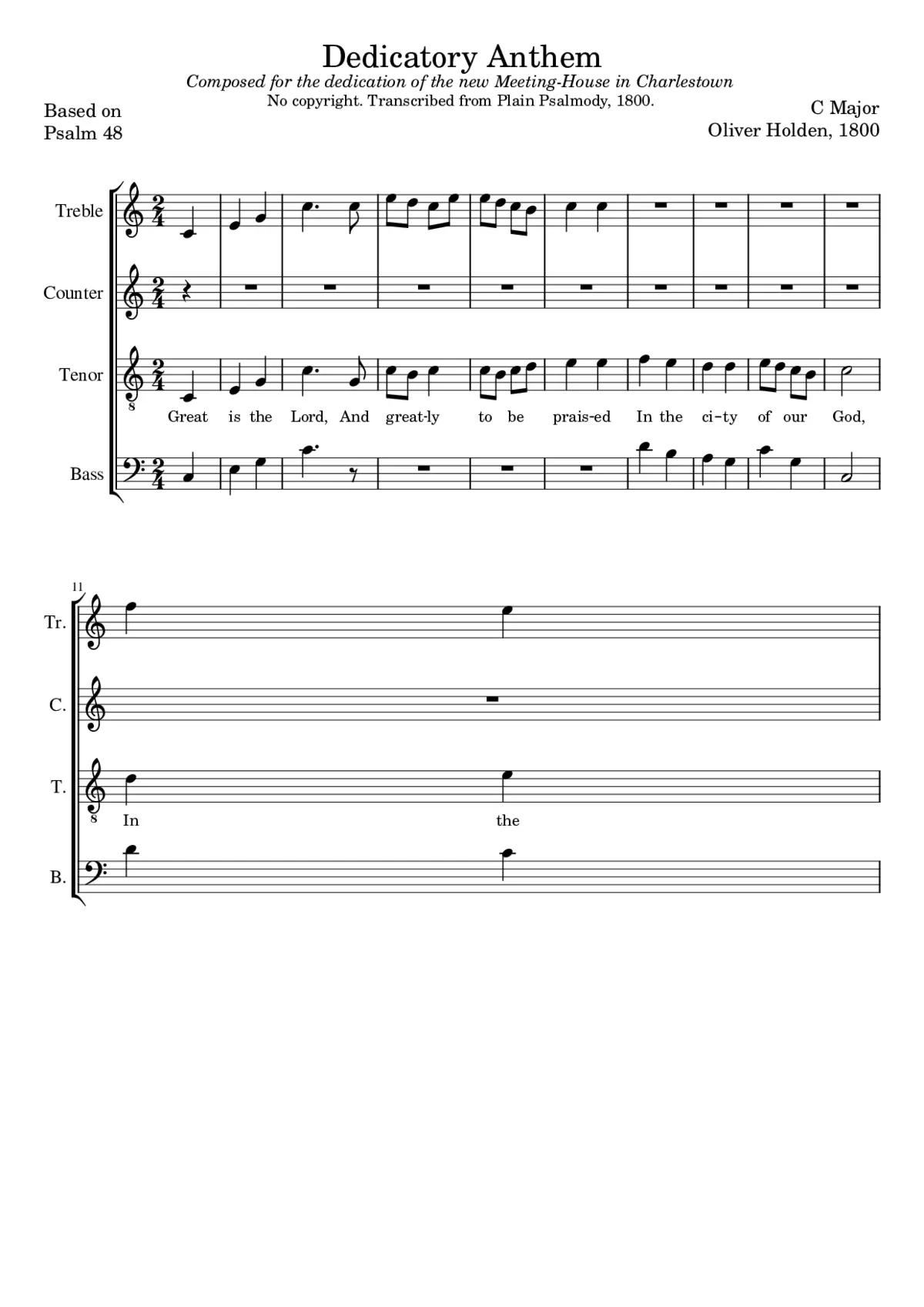 Dedicatory Anthem - Page 1