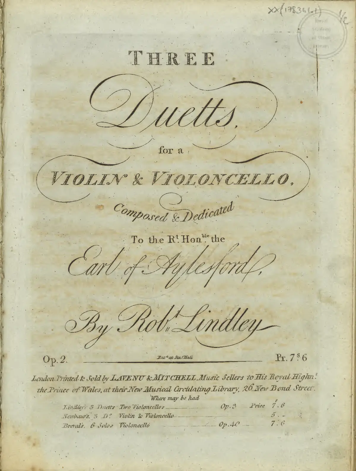 3 Duets for Violin and Cello - Page 1
