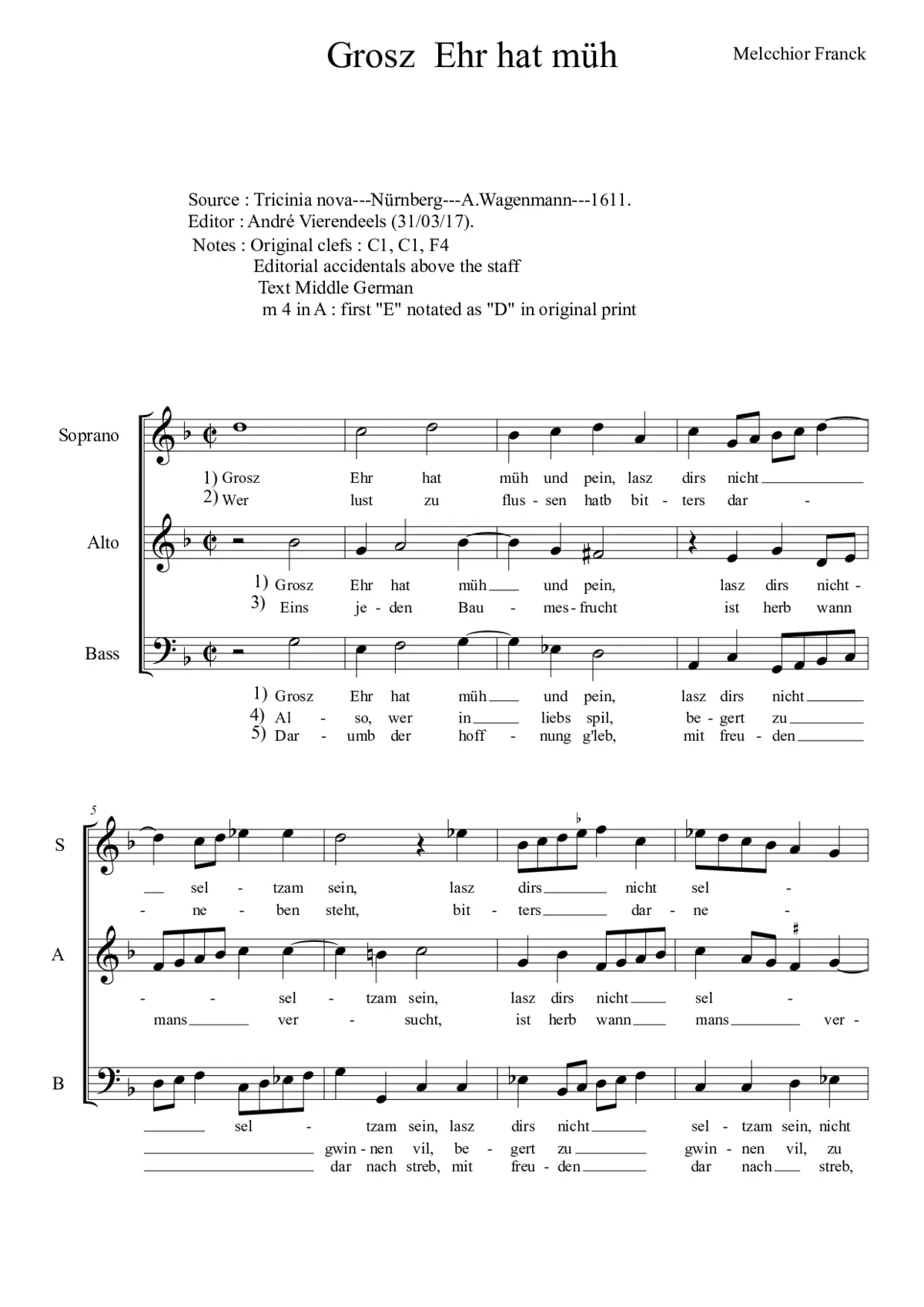 Grosz Ehr hat müh und pein - Page 1