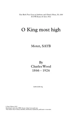 O King most high