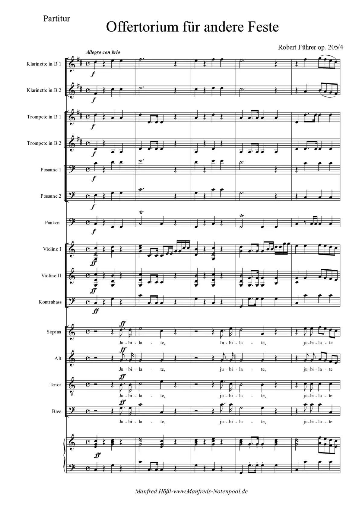 4 Festoffertorien - Page 1