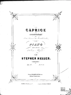 Caprice caractéristique sur deux thèmes de Mendelssohn