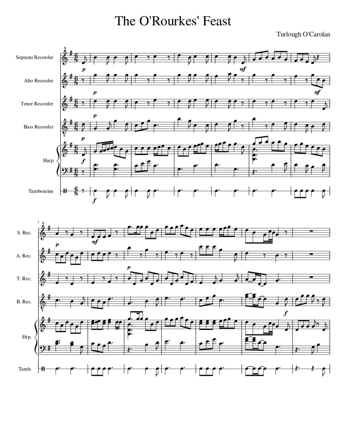The O Rourkes Feast - Page 1