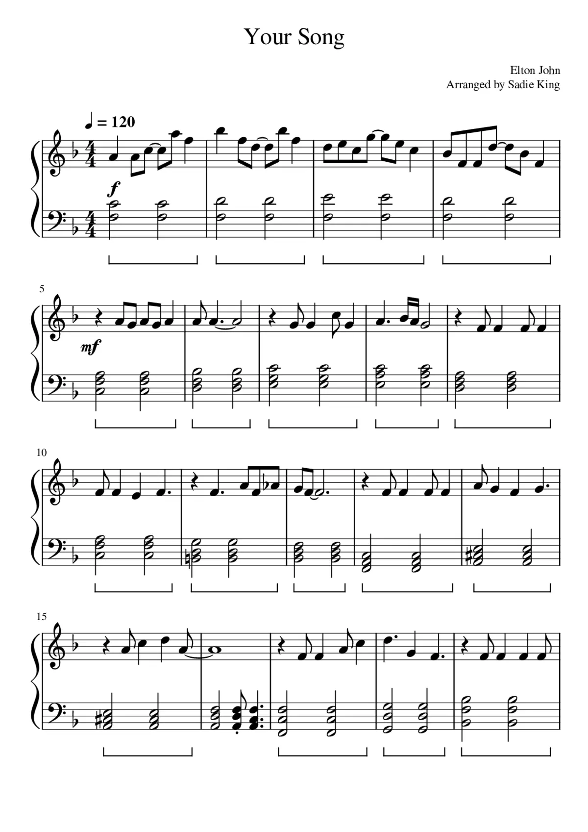 your song - Page 1
