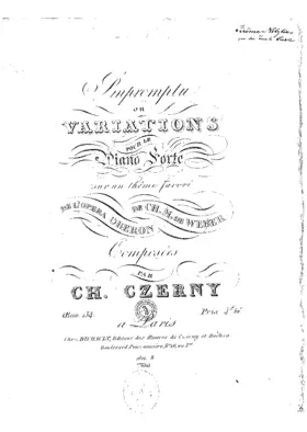 Impromptu or Variations on a theme from Weber's opera 'Oberon'