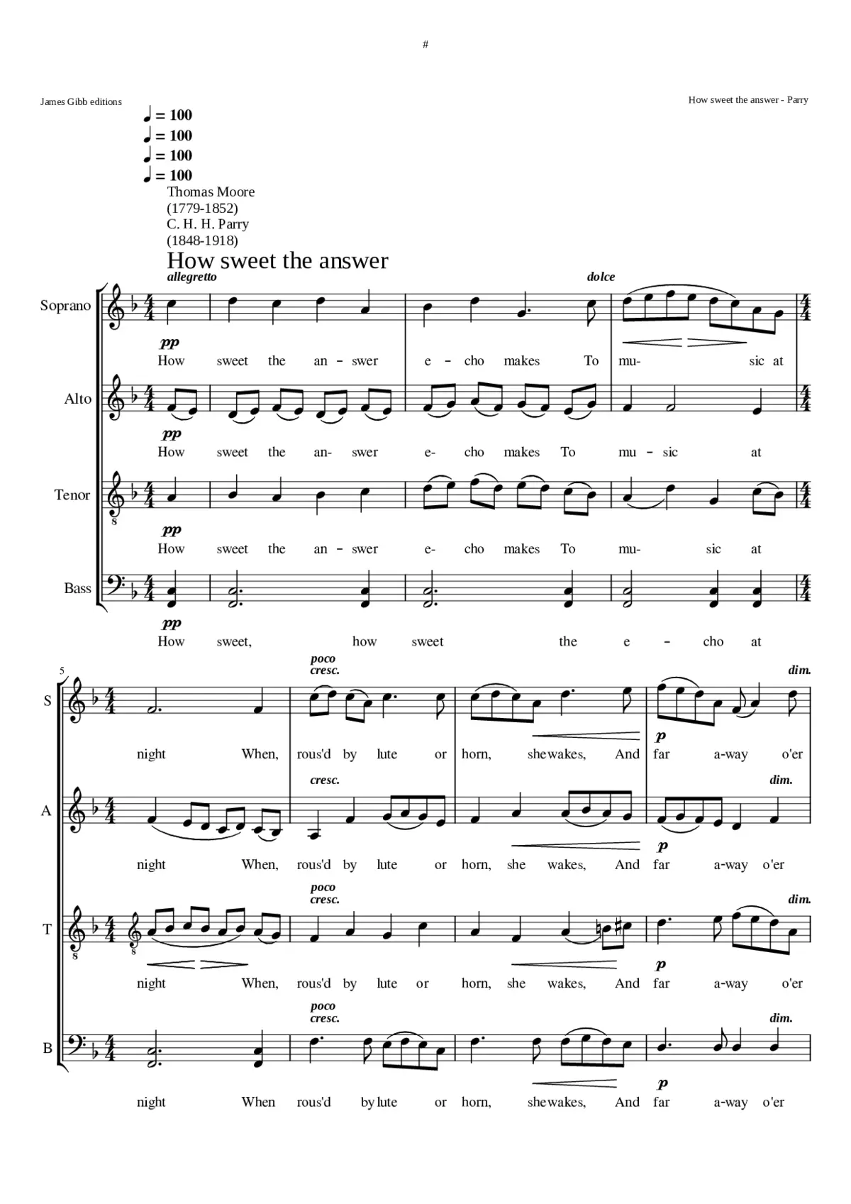 How sweet the answer - Page 1