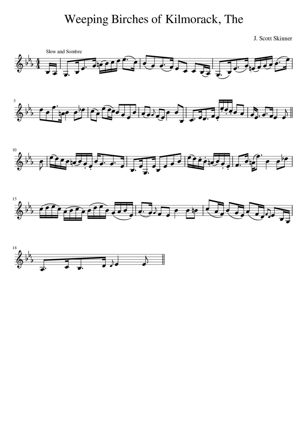 The Weeping Birches Of Kilmorack - Page 1