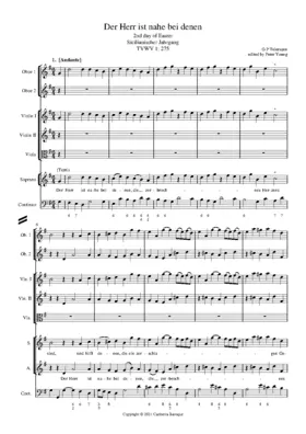 Der Herr ist nahe bei denen, TWV 1:275