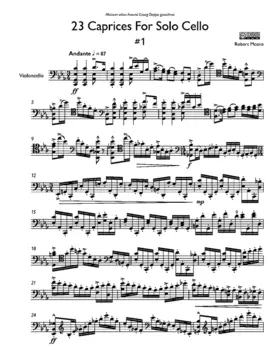 23 Caprices for Solo Cello